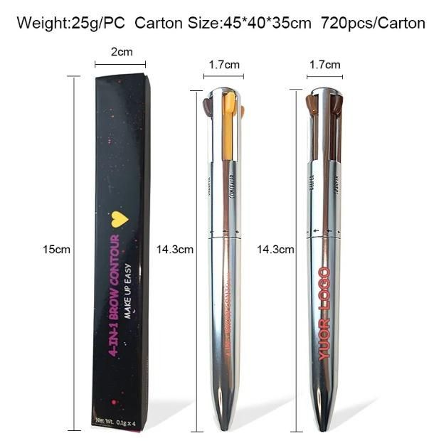 4 Colors Eyebrow Pen 4IN1 Eyebrow Pencil bqu5q7-dm