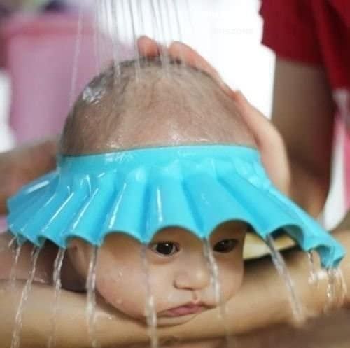 Baby Adjustable Safe Bathing Shower Cap (Pack of 2) bqu5q7-dm