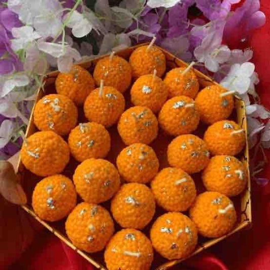 Laddoo Shape Candle Pack of 4 bqu5q7-dm
