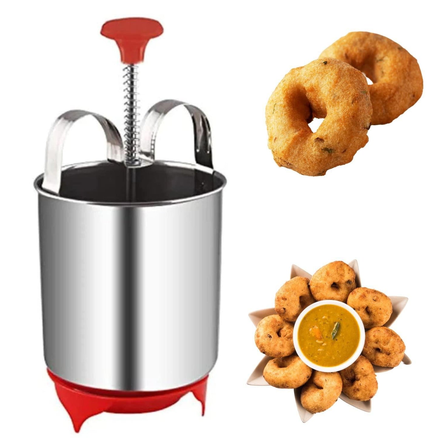 Stainless Steel Medu Vada Maker With Stand bqu5q7-dm