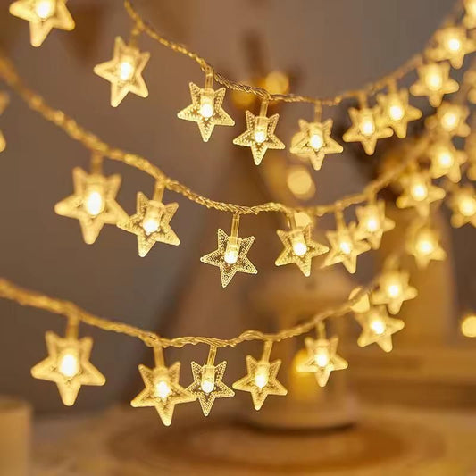 Serial String Star Lights for Decoration bqu5q7-dm