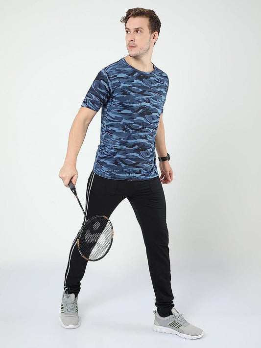 Cotton Printed Half Sleeves Mens Round Neck T-Shirt bqu5q7-dm