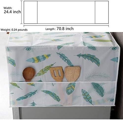 Refrigerator Waterproof Cover with Pockets bqu5q7-dm