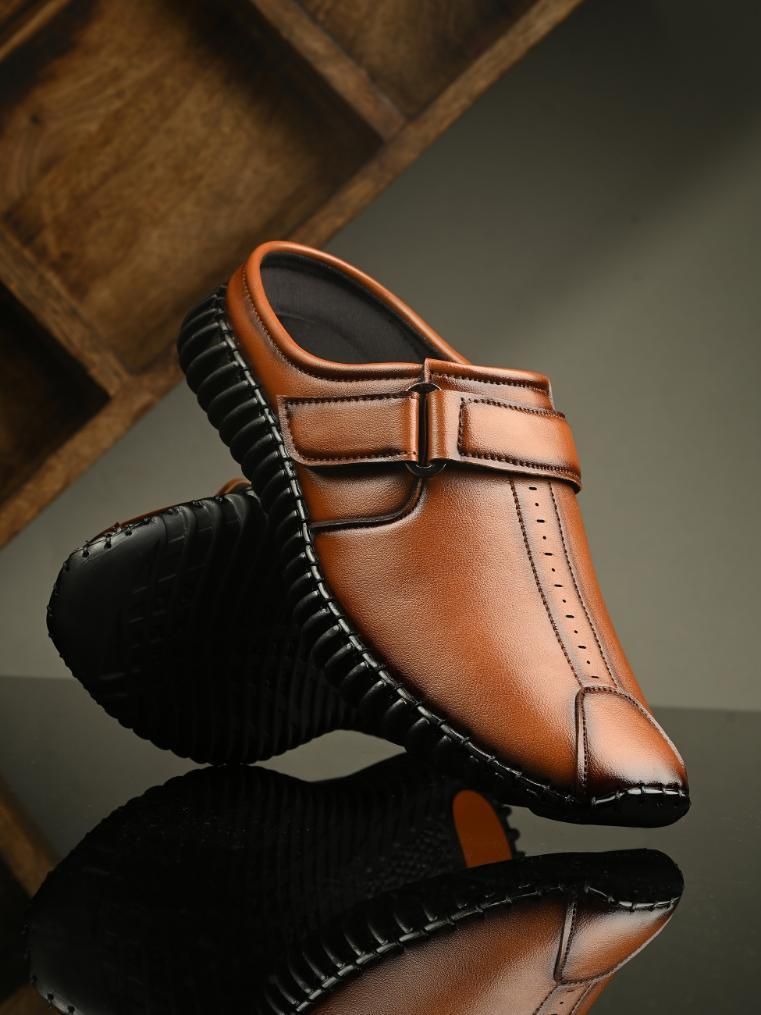 Men's Bantu Style Tan Loafer Casual Shoe bqu5q7-dm