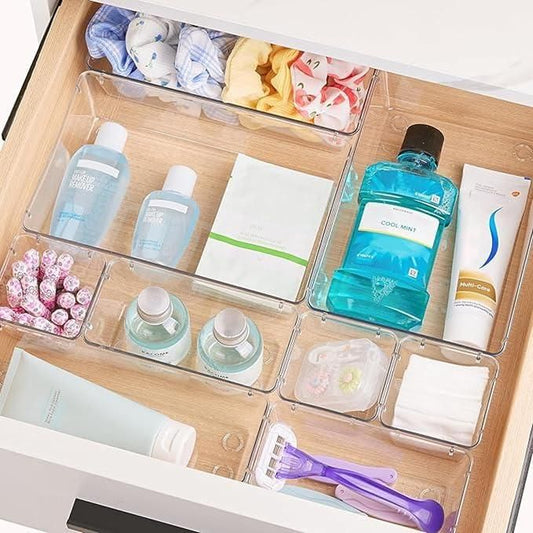 7Pcs Acrylic Drawer Storage Organiser bqu5q7-dm