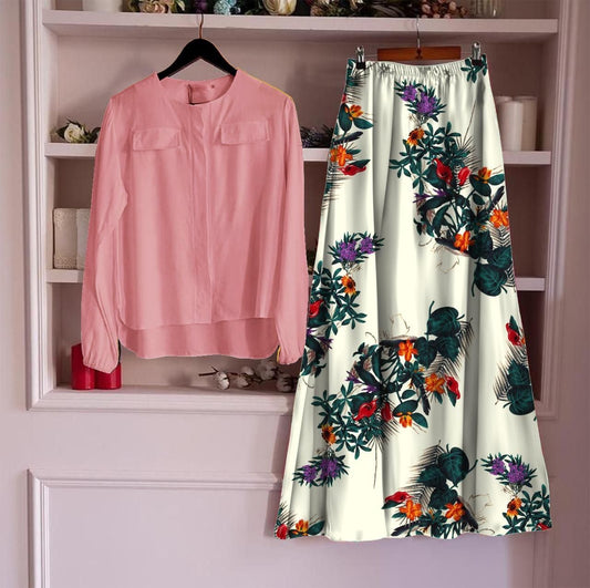 Women Rayon Top with Skirt Sets bqu5q7-dm