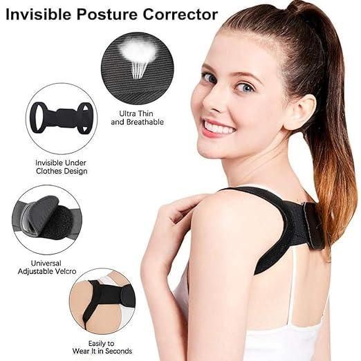 Shoulder & Back Straightener Elastic Spine Support Posture Corrector Belt bqu5q7-dm