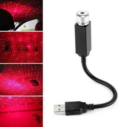 Star Fancy Light Star Decoration Laser Light Flexible USB Night Lamp Multiple Lighting Effects Atmosphere Lamp Car Fancy Lights (Black) bqu5q7-dm