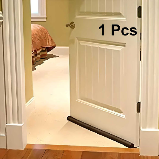 Door Protector- Door Draft Fabric Cover Guard Door Gap Sealer  Protector Door Mounted Door Stopper Door Mounted Door Stopper Sound-Proof Reduce Noise Waterproof - Brown (Pack Of 1) bqu5q7-dm