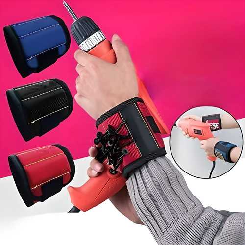 Magnetic Wrist Band for Holding Small Metal Accessories & Tools bqu5q7-dm