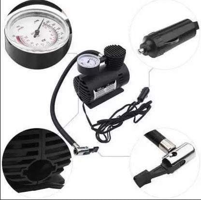 Electric Air Compressor Inflator Pump for car, Bike, tubeless tyre. 12V 300 PSI air Pump for Bicycle, Football, Basketball bqu5q7-dm