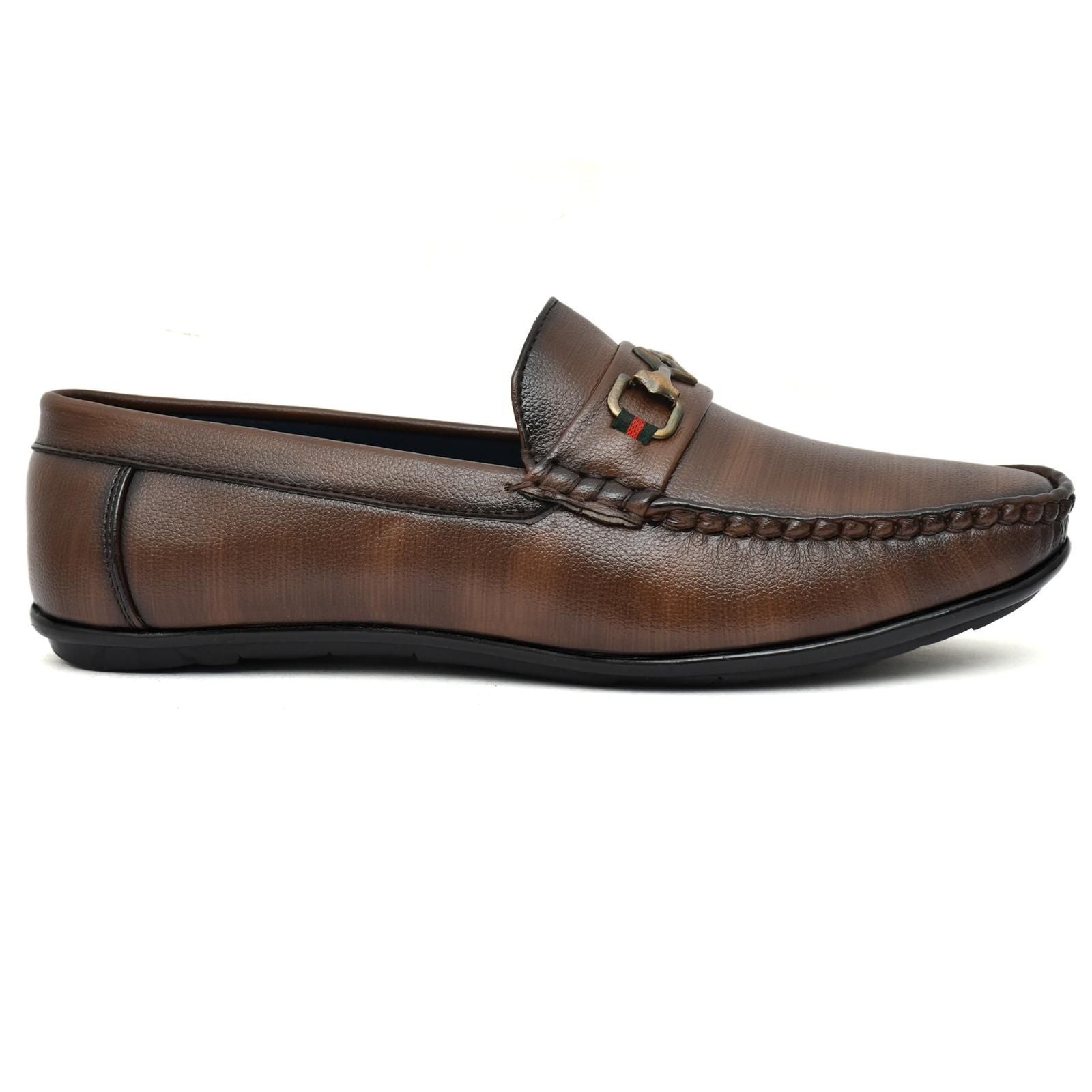 Brown Vegan Leather Loafers bqu5q7-dm