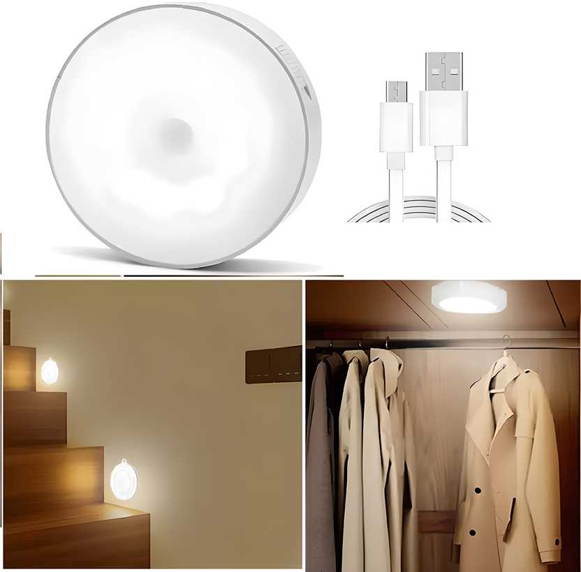 Motion Sensor Light for Home with USB Charging Wireless Self Adhesive LED Night Light bqu5q7-dm