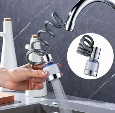 Kitchen Faucet Extender with Filter Flexible Hose Big Boost Universal Bath Tap bqu5q7-dm