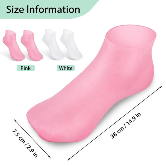 Silicone Moisturizing Socks Anti Slip Aloe Socks for Dry Cracked Feet Women bqu5q7-dm