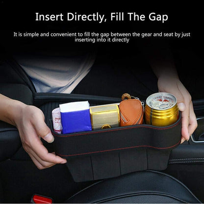 Automobiles Car Seat Gap Filler Organizer, Multifunctional Car Seat Organizer (PU Leather) bqu5q7-dm