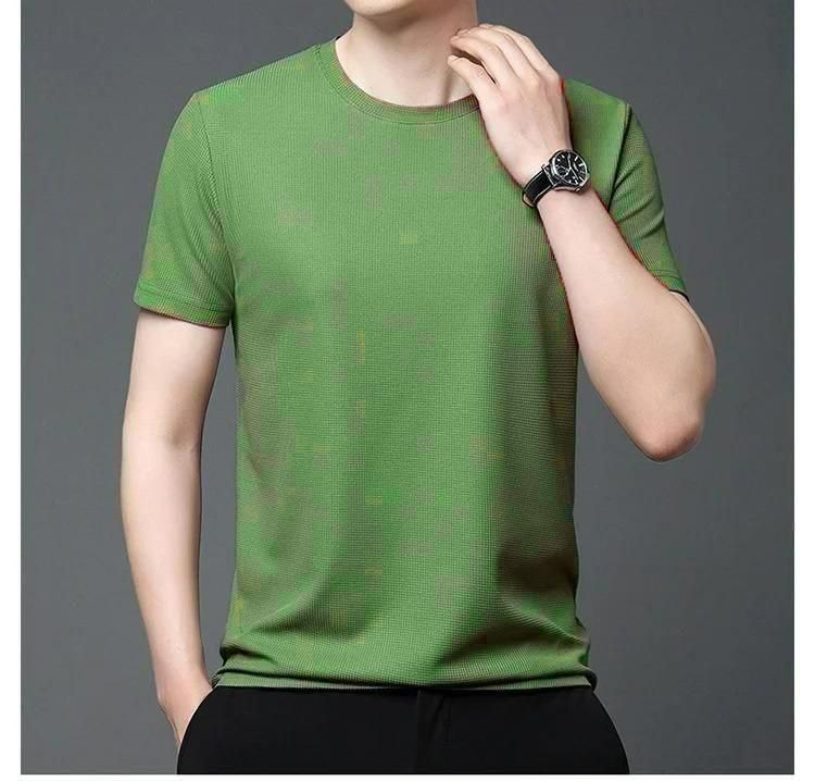 Polyester Stretchable Solid Half Sleeves Mens Round Neck T-Shirt Pack Of 4 bqu5q7-dm