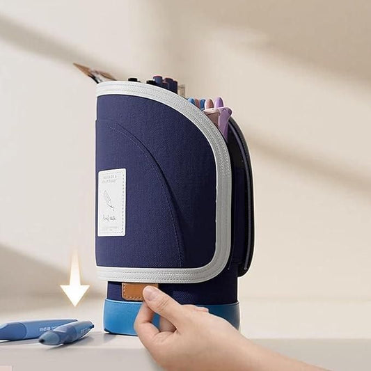 Large Capacity Vertical Pencil Cases Pouch Holder Stationery bqu5q7-dm