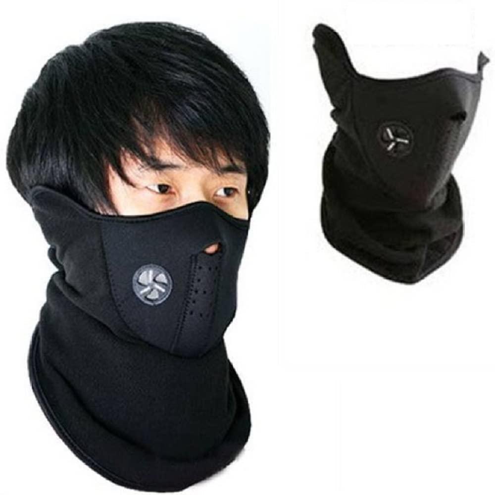 Men Soft Neoprance Fabric Reusable Motorcycle Riding Face Cover Skin protection Balaclava Mask for Bikers UV Anti Dust Neck gaiter For Sports outdoor activity Pack of 1 Neoprance Mask bqu5q7-dm