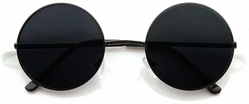 Unisex Black Round Sunglass bqu5q7-dm
