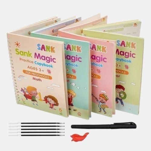 Sank Magic Practice Copybook (4 BOOKS,1 PEN,1 GRIP,10 REFILL) bqu5q7-dm