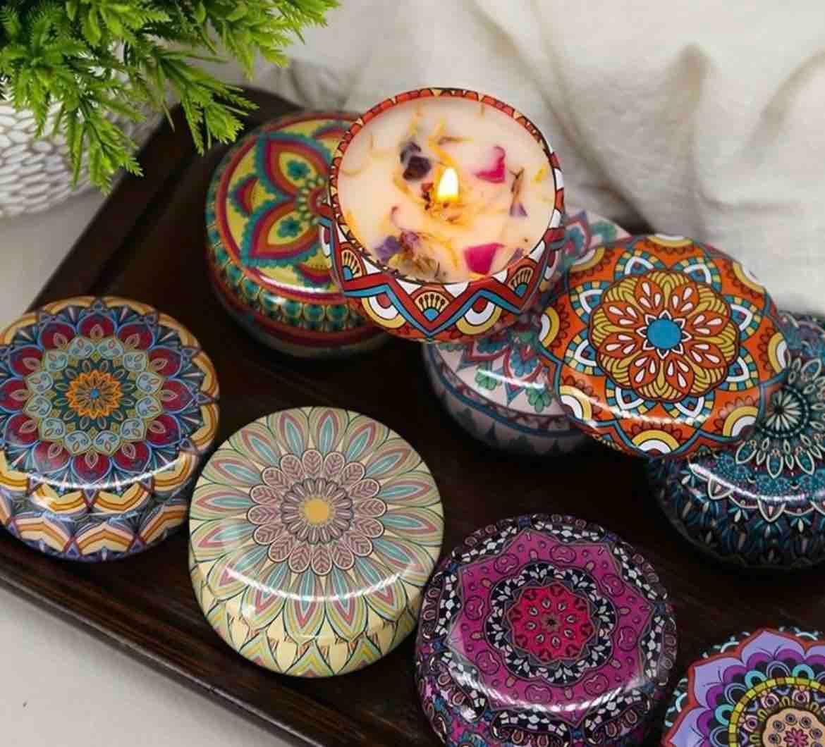 4.5cm Scented Tin Candle (Pack of 1) (Multicolor) bqu5q7-dm