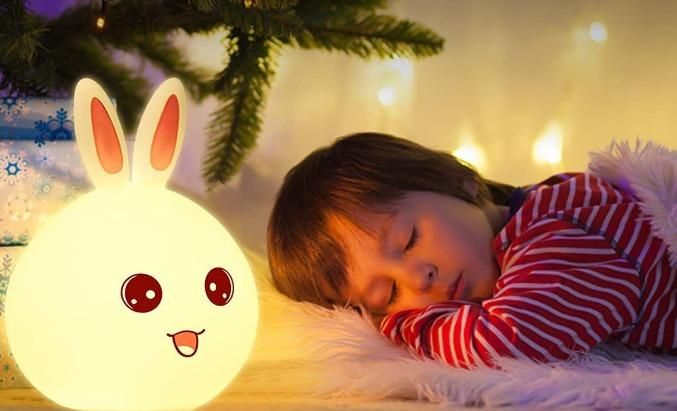 Silicone Open Eye Bunny Touch Lamp bqu5q7-dm