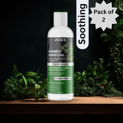 ZOZU Charcoal Face Wash 10x AntiOxident 100ml (Pack Of 2) bqu5q7-dm