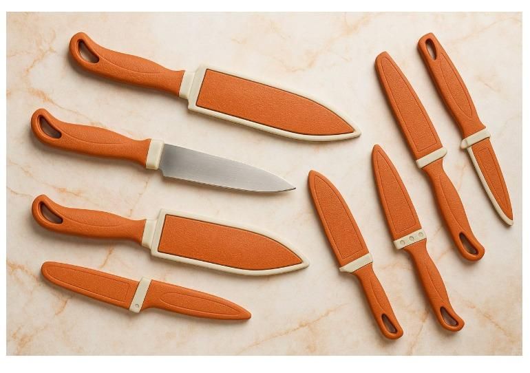 Stainless Steel Knife with cover (Pack of 6) bqu5q7-dm