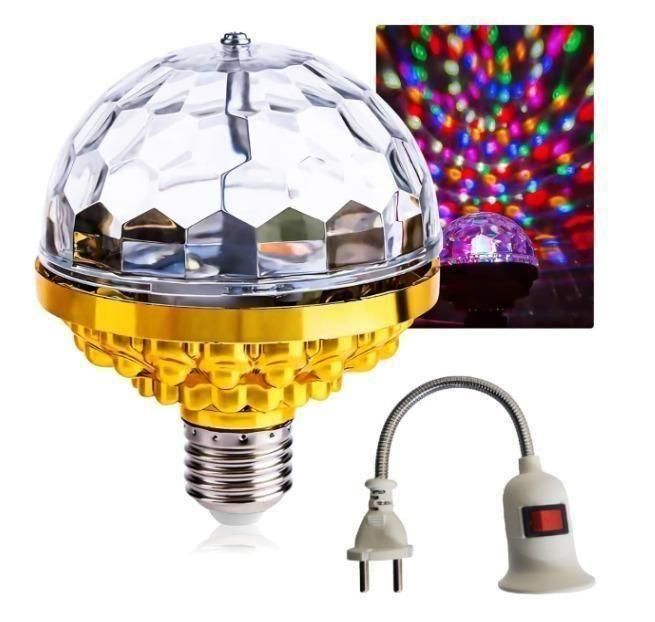 Rotating Magic Ball Light with Lamp Holder Set bqu5q7-dm