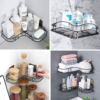 Metal Bathroom Corner Rack Storage Shelves bqu5q7-dm
