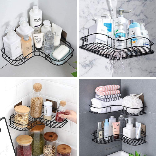 Metal Bathroom Corner Rack Storage Shelves bqu5q7-dm