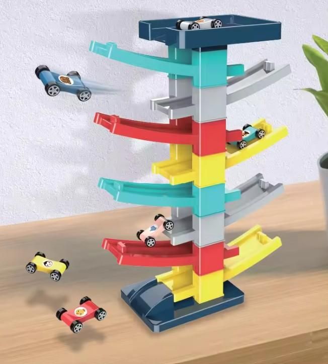 DIY Multilevel Racetrack Glider on Building Block Toys bqu5q7-dm