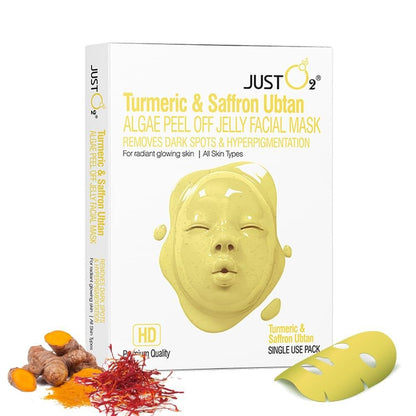 Turmeric & Saffron Ubtan Algae Peel Off Jelly Facial Mask bqu5q7-dm