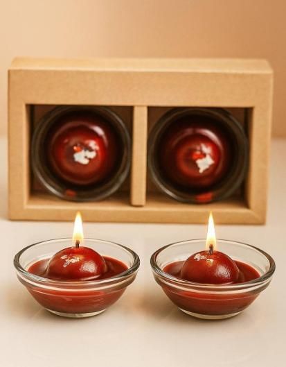 Gulab Jamun Scented Candle Pack of 2 bqu5q7-dm