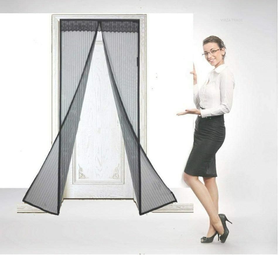 Mesh Screen Net Home Magnetic Foldable Anti Mosquito Door Curtains bqu5q7-dm