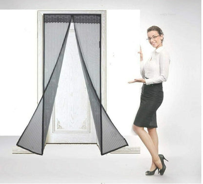 Mesh Screen Net Home Magnetic Foldable Anti Mosquito Door Curtains bqu5q7-dm