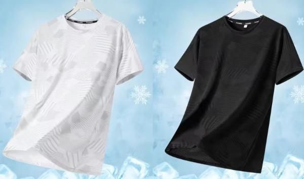 Men's Round Neck Polyester Casual T-shirt (Pack of 2) bqu5q7-dm