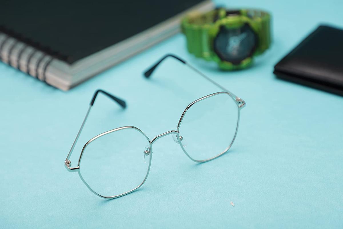 Unisex Clear Silver Round Sunglass bqu5q7-dm