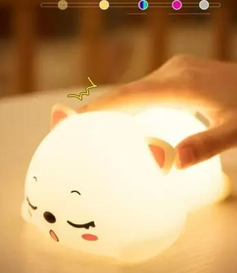 Silicon Snoring Cat Night Light Night Lamp bqu5q7-dm