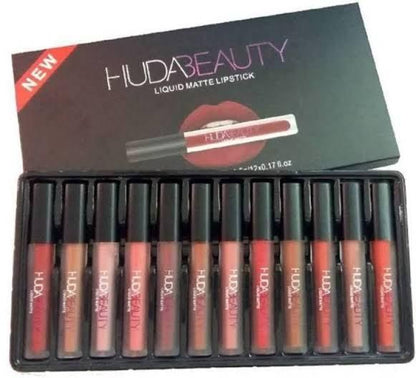 Huda Beauty matte Finishing Lipstick ( Pack of 12 ) bqu5q7-dm