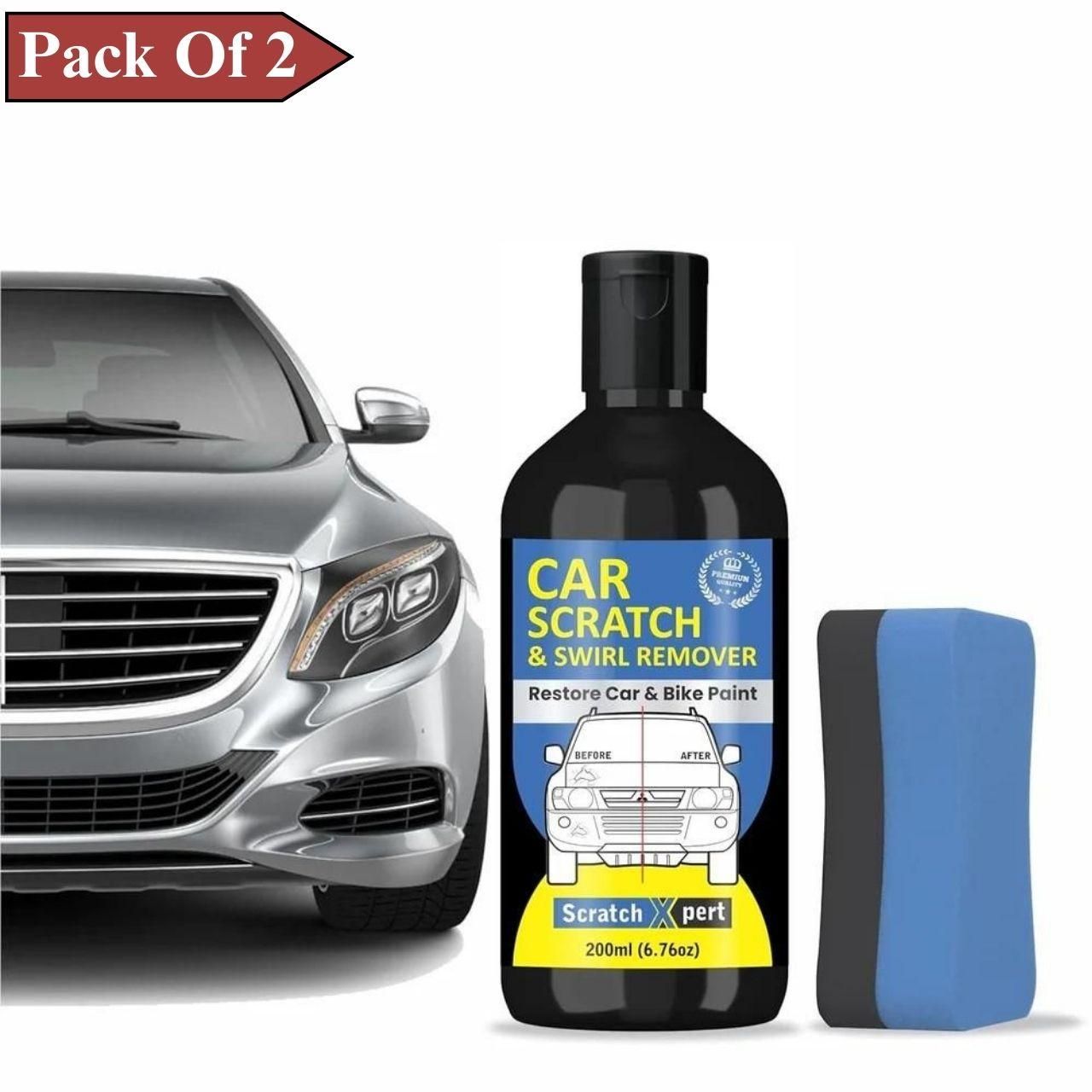Car Body Scratch Remover and Repair Polishing Cream Kit with Sponge 200ML(Pack Of 2) bqu5q7-dm