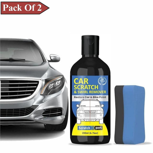 Car Body Scratch Remover and Repair Polishing Cream Kit with Sponge 200ML(Pack Of 2) bqu5q7-dm