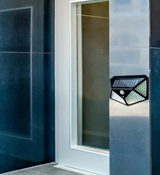 Solar Lights-Bright Solar Wireless Security Motion Sensor 100 Led Night Light for Home and Garden ,Outdoors bqu5q7-dm