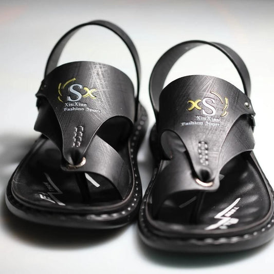 Men's Casual Synthetic Leather Sandal bqu5q7-dm