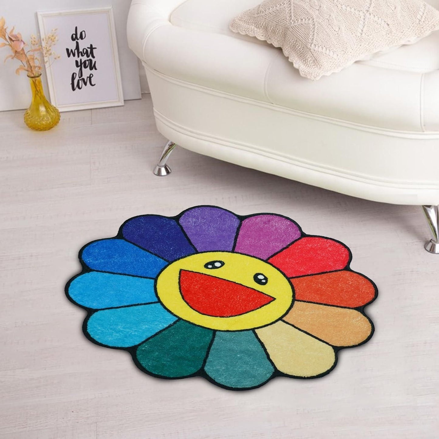 Sunflower Bathroom Rugs for Kids bqu5q7-dm