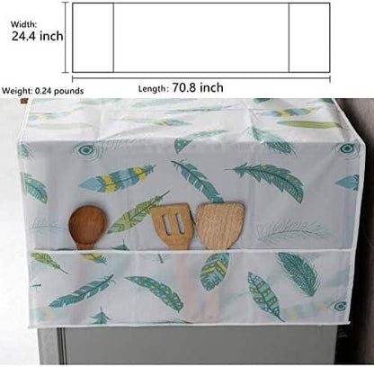 Refrigerator Waterproof Cover with Pockets bqu5q7-dm