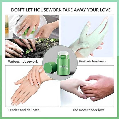 Green Tea Herbal Mask Stick Cream for Removes Blackheads bqu5q7-dm