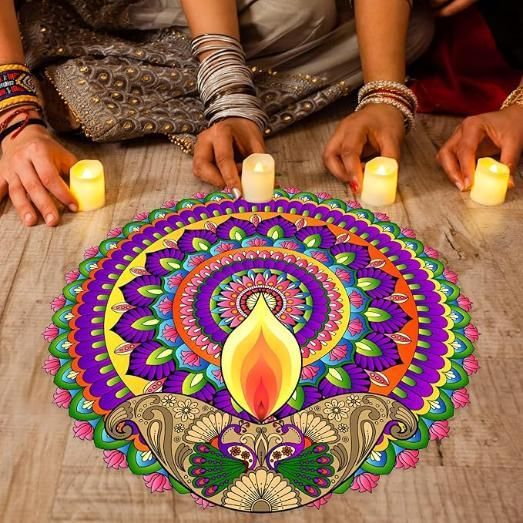 Diwali Rangoli Stickers Dipak bqu5q7-dm