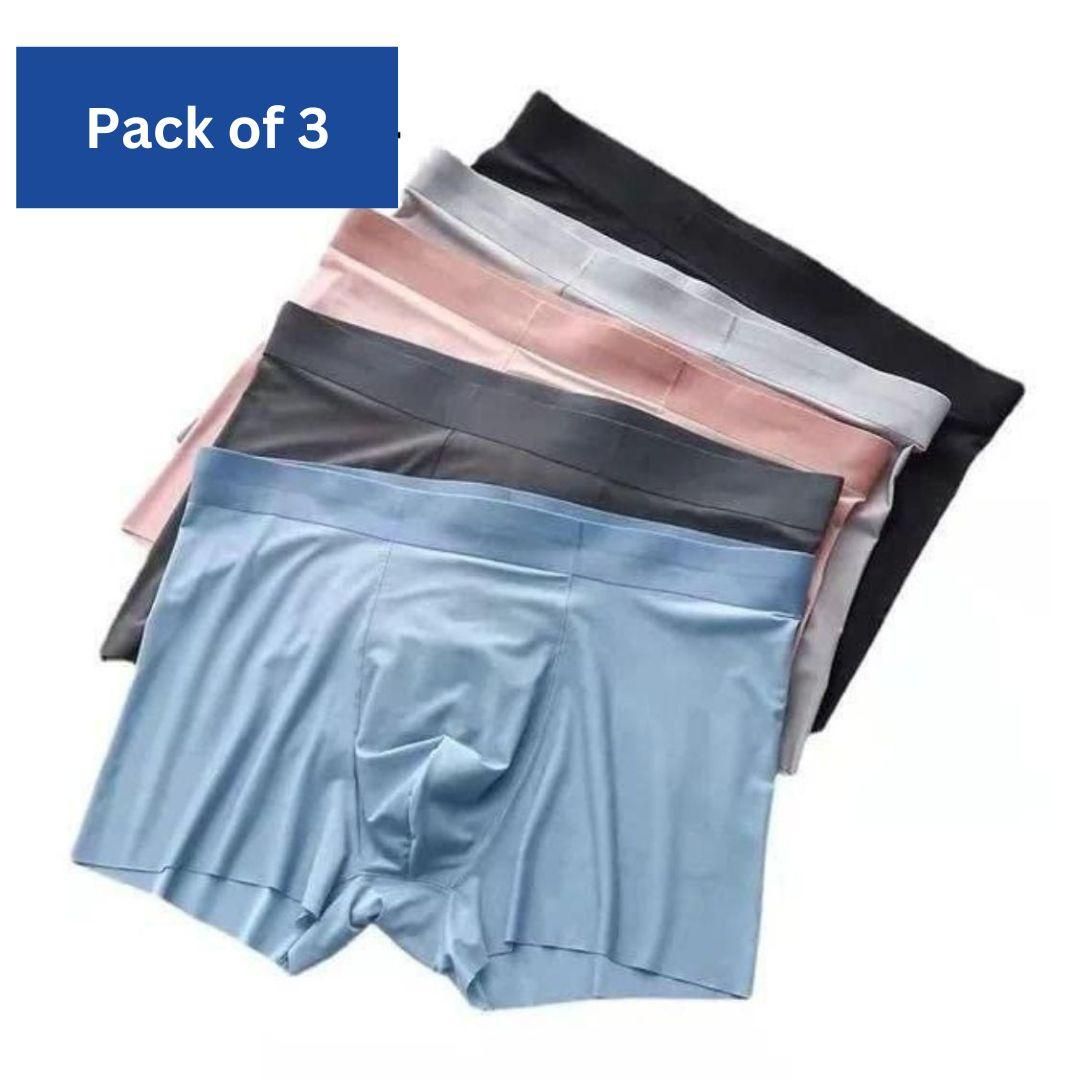 Men's Ice Silk Briefs Boxers (Pack of 3) bqu5q7-dm